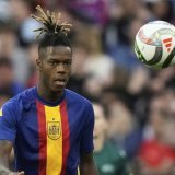 Nico Williams, ici sous le maillot de l'Espagne, reste finale à l'Athletic Bilbao KEYSTONE/AP/Matthias Schrader